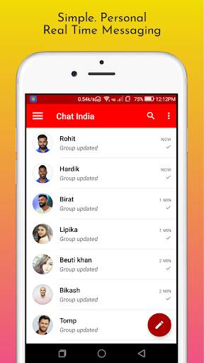 Chat India - Fast Video Call, Voice Call Messenger screenshot 1