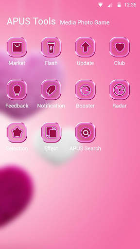 Sweetheart-APUS Launcher theme screenshot 3