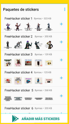 FF Stickers for WhatsApp - WAStickerApps screenshot 1