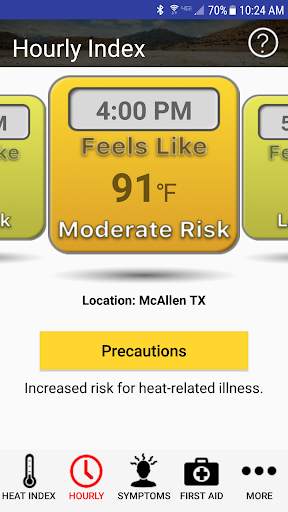 OSHA NIOSH Heat Safety Tool screenshot 2