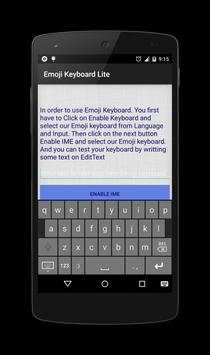Emoji Keyboard Lite screenshot 1