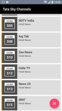 Channel List Tata Sky screenshot 2