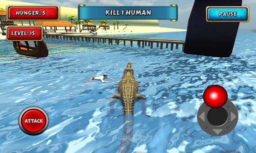 Crocodile Simulator Beach Hunt screenshot 3
