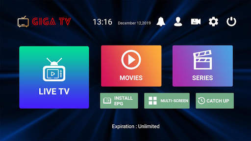 Giga TV IPTV screenshot 1