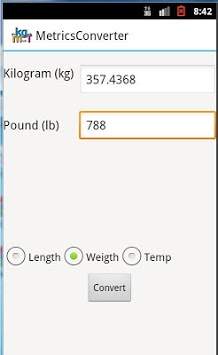 Metric Converter screenshot 3