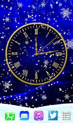 Winter Clock live wallpaper screenshot 2