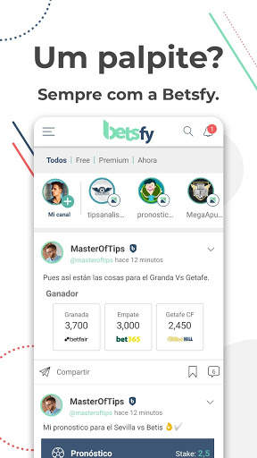 Betsfy – a rede social de prognósticos desportivos screenshot 1