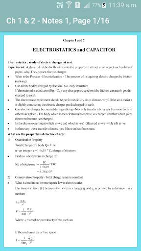 Class 12 Physics Notes скриншот 5