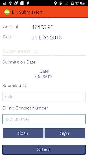 Bill Submission screenshot 4