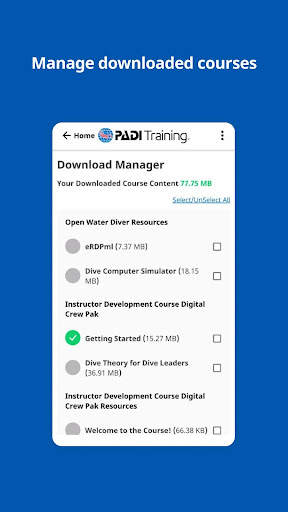 PADI Training screenshot 6