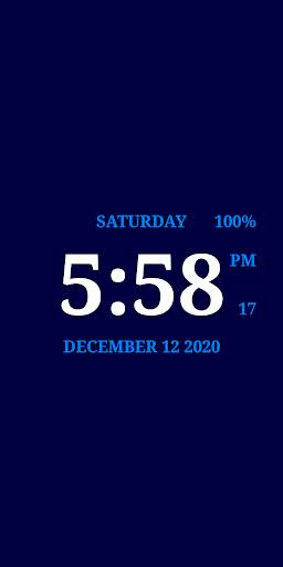 Digital Clock Live Wallpaper-7 PRO screenshot 1