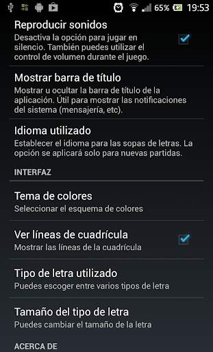 Sopa de letras - en español screenshot 14