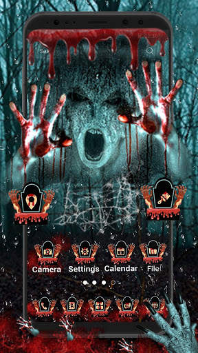 Scary Horror Launcher Theme Live HD Wallpapers 2 تصوير الشاشة