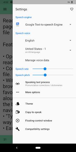 T2S: Text to Voice/Read Aloud screenshot 3