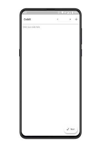 CodeX Compiler - Multi-langauge mobile compiler. screenshot 1