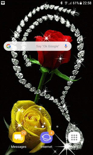 Diamond Rose Live Wallpaper screenshot 2