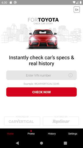 Check Car History for Toyota screenshot 1