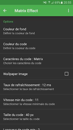 Matrix Effect Live Wallpaper screenshot 5