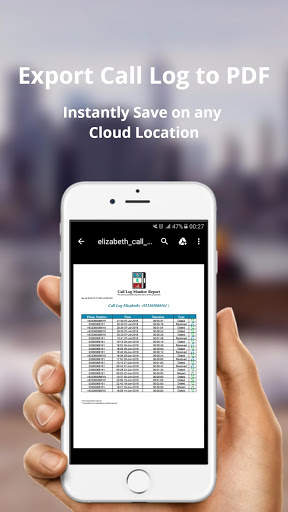 Call Log Monitor, Call History- Free PDF Export screenshot 3