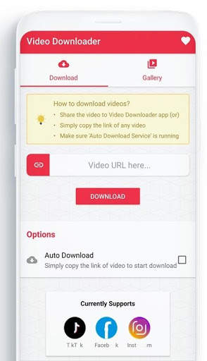 Descarga videos Redes Sociales screenshot 1