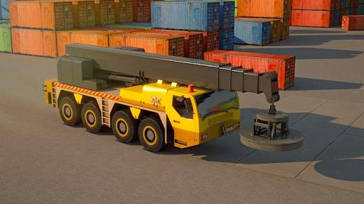 Crane Simulator 3D Parking Games 2017 screenshot 1