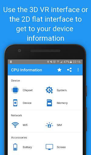 Informasi CPU: Info Perangkat dalam 3D VR screenshot 2