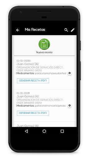 Receta médica screenshot 2