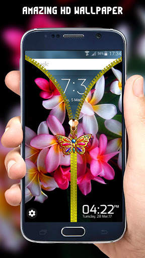 Flowers Zipper Lock Screen screenshot 5