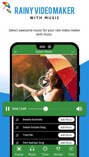 Rainy Video Maker with Music screenshot 6