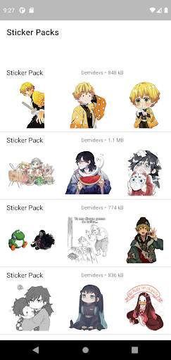 Tanjiro Kamado KNY Stickers Whatsapp screenshot 5