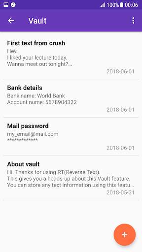Reverse Text - Text Encryption with Vault screenshot 4