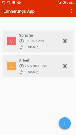 Erinnerungs App Deutsch screenshot 1