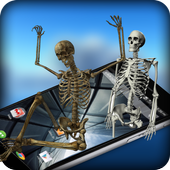 Skeleton Dance On Screen Prank icon