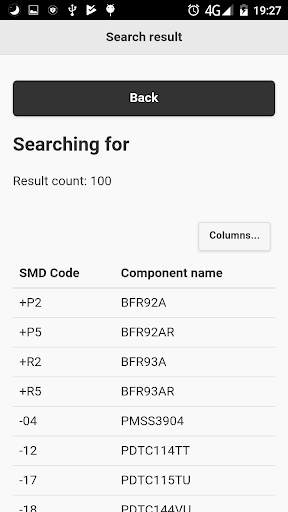 SMD компоненты поиск оффлайн screenshot 2