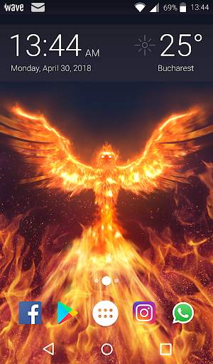 Phoenix Animated Keyboard   Live Wallpaper screenshot 6