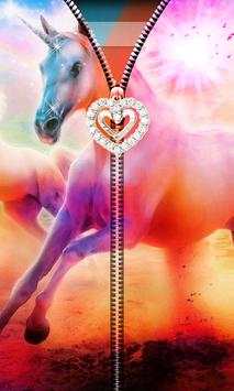 Unicorn Zipper UnLock screenshot 2