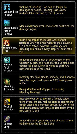 WoW BfA Talents screenshot 2