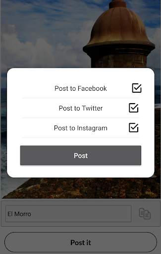 1Post- Easy Social Media Picture Sharing screenshot 3