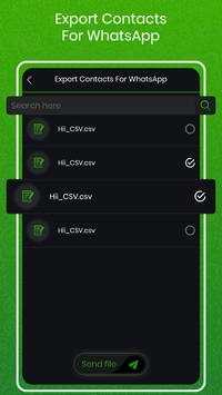 Export Contacts For WhatsApp screenshot 4