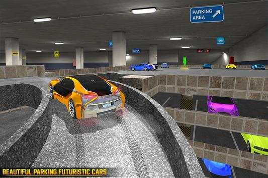 US Futuristic Car Parking: Free Parking Games screenshot 2