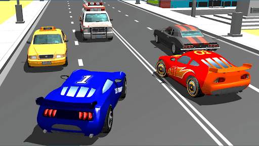 Super Kids Car Racing In Traffic स्क्रीनशॉट 3