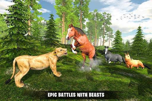 Jungle Horse Family Simulator: Fun Horse Games screenshot 4