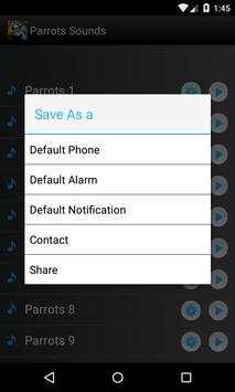 Parrots Bird Sounds Ringtones screenshot 2