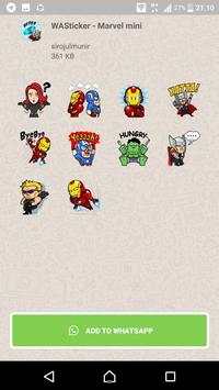 Stickers for Whatsapp Sticker MARVEL mini Heroes screenshot 3