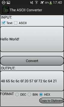 ASCII Code Converter screenshot 2