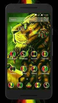 Reggae Rasta Lion Launcher screenshot 1
