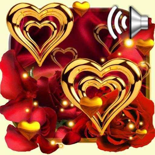 Rose Gold Hearts LWP 1.15