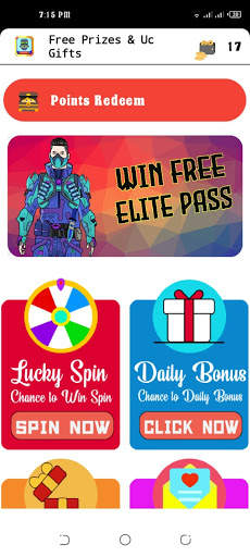 Free Uc and Royal Pass Gifts screenshot 1
