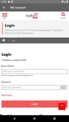 Hydro One Mobile App screenshot 5