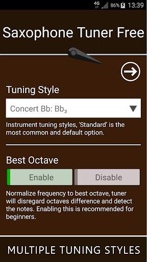 Saxophone Tuner screenshot 3